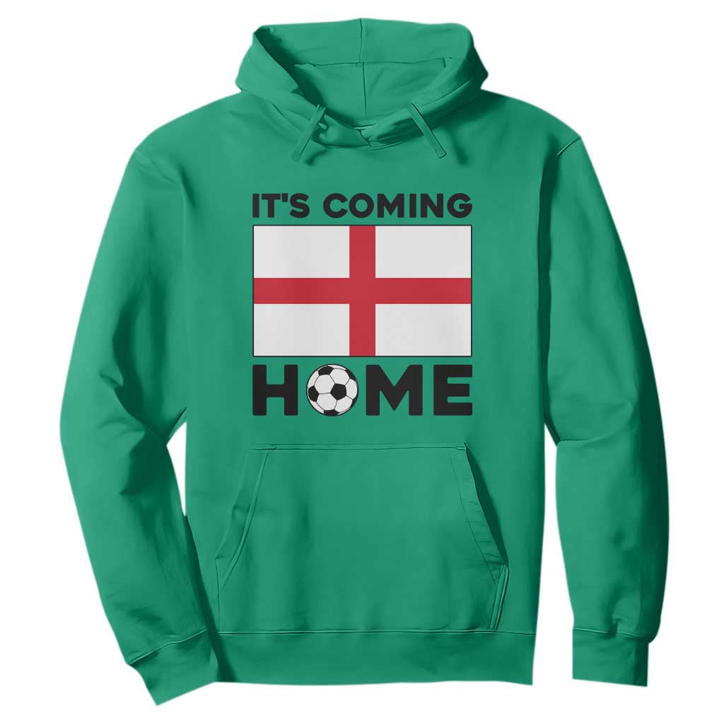 It is Coming Home England Football Flag Hoodie Patriotic Soccer Fans St Georges Cross Heritage Pride