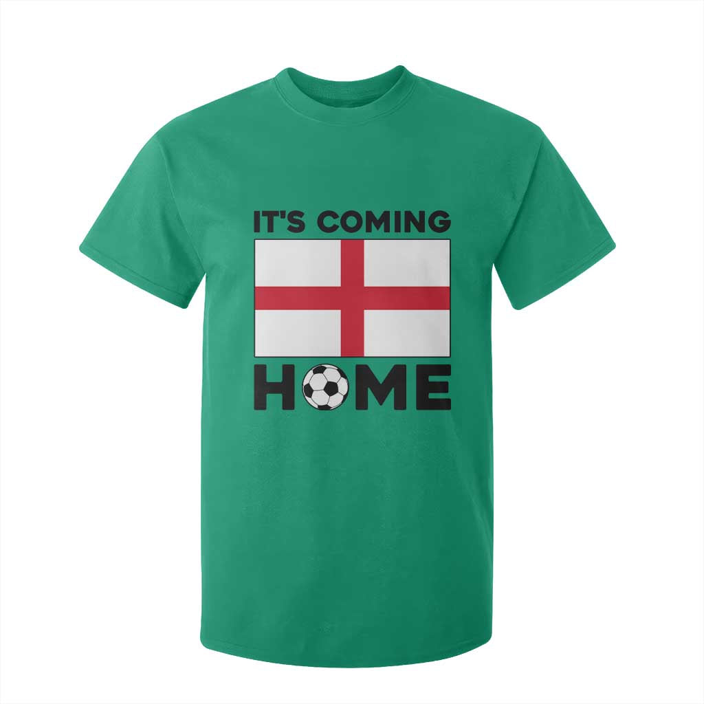 It is Coming Home England Football Flag T Shirt For Kid Patriotic Soccer Fans St Georges Cross Heritage Pride