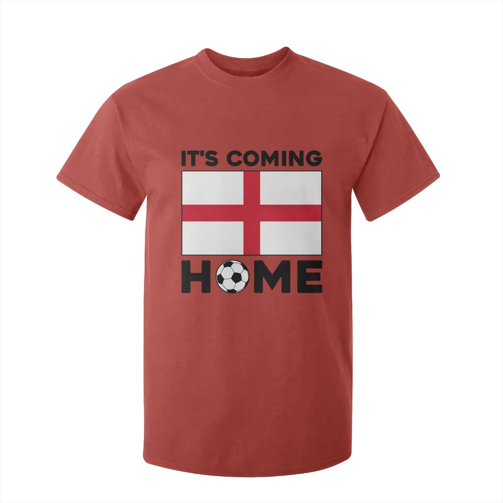 It is Coming Home England Football Flag T Shirt For Kid Patriotic Soccer Fans St Georges Cross Heritage Pride