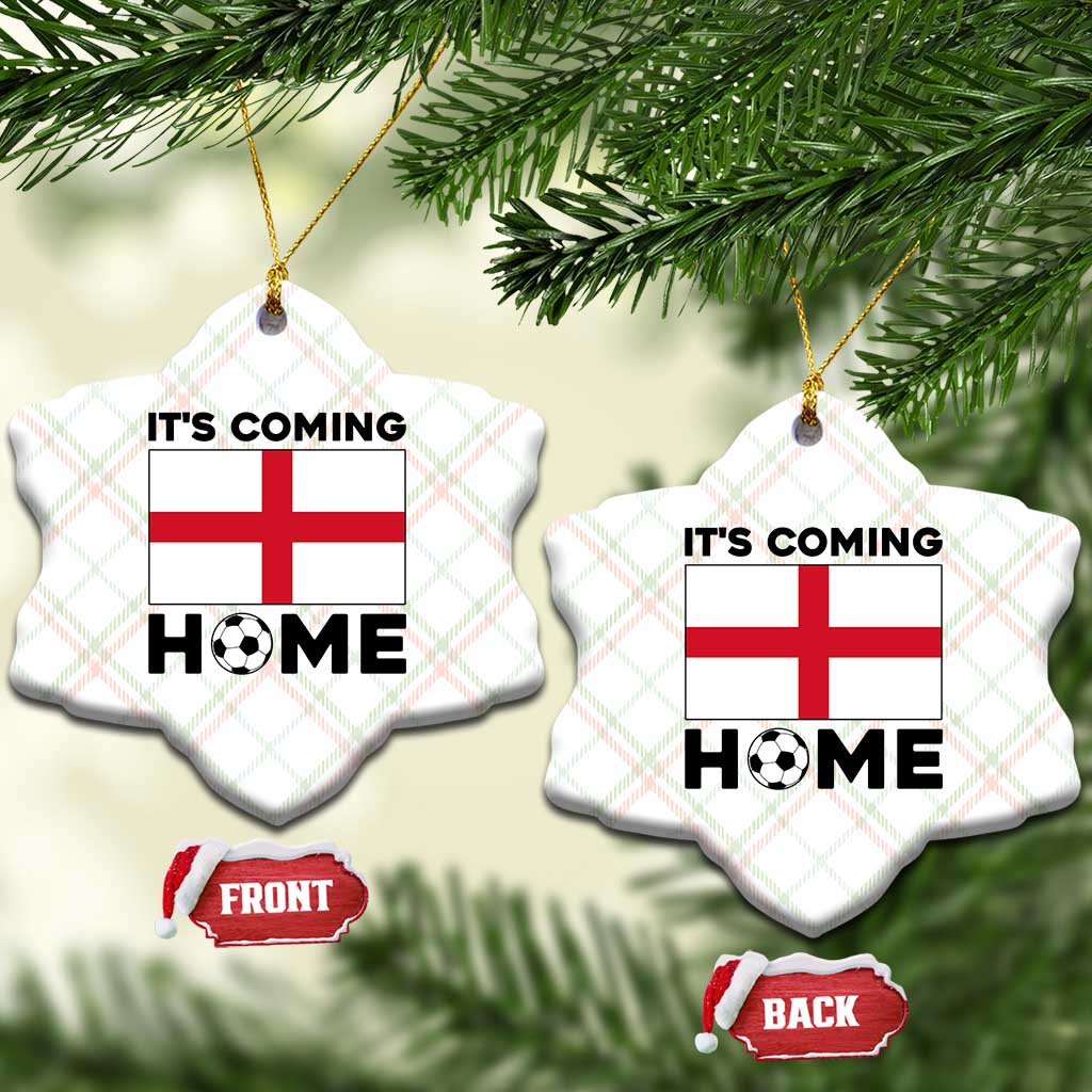 It is Coming Home England Football Flag Ceramic Ornament Patriotic Soccer Fans St Georges Cross Heritage Pride