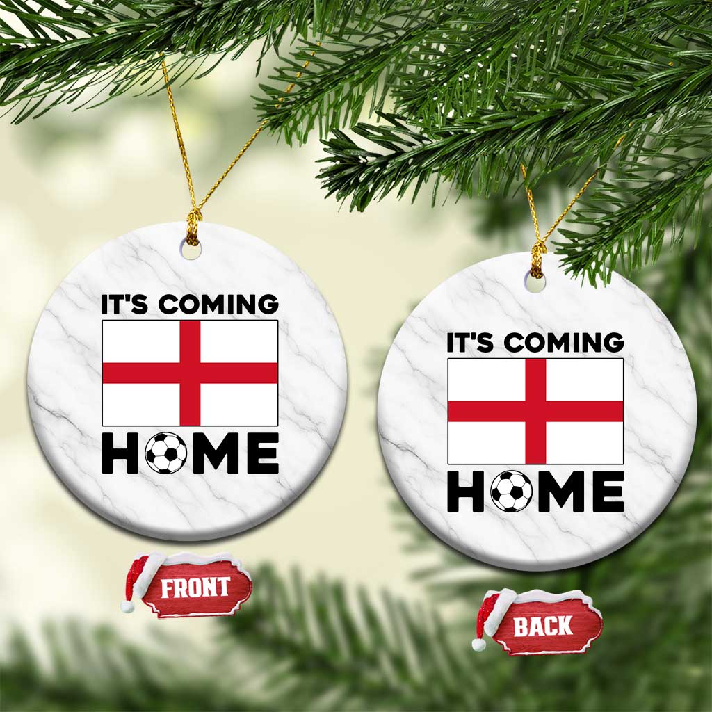 It is Coming Home England Football Flag Ceramic Ornament Patriotic Soccer Fans St Georges Cross Heritage Pride TS02 1pc White Marble Print Your Wear