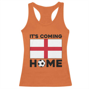 It is Coming Home England Football Flag Racerback Tank Top Patriotic Soccer Fans St Georges Cross Heritage Pride