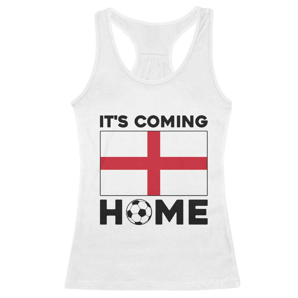 It is Coming Home England Football Flag Racerback Tank Top Patriotic Soccer Fans St Georges Cross Heritage Pride
