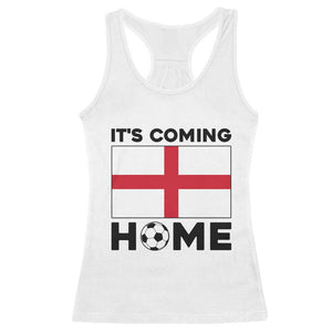 It is Coming Home England Football Flag Racerback Tank Top Patriotic Soccer Fans St Georges Cross Heritage Pride
