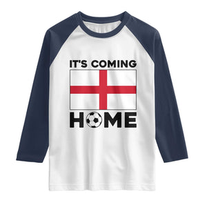 It is Coming Home England Football Flag Raglan Shirt Patriotic Soccer Fans St Georges Cross Heritage Pride