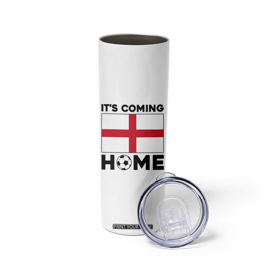 It is Coming Home England Football Flag Skinny Tumbler Patriotic Soccer Fans St Georges Cross Heritage Pride