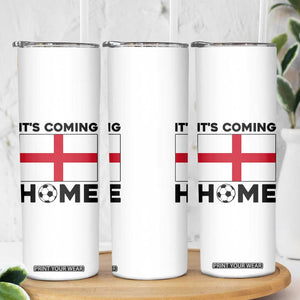 It is Coming Home England Football Flag Skinny Tumbler Patriotic Soccer Fans St Georges Cross Heritage Pride