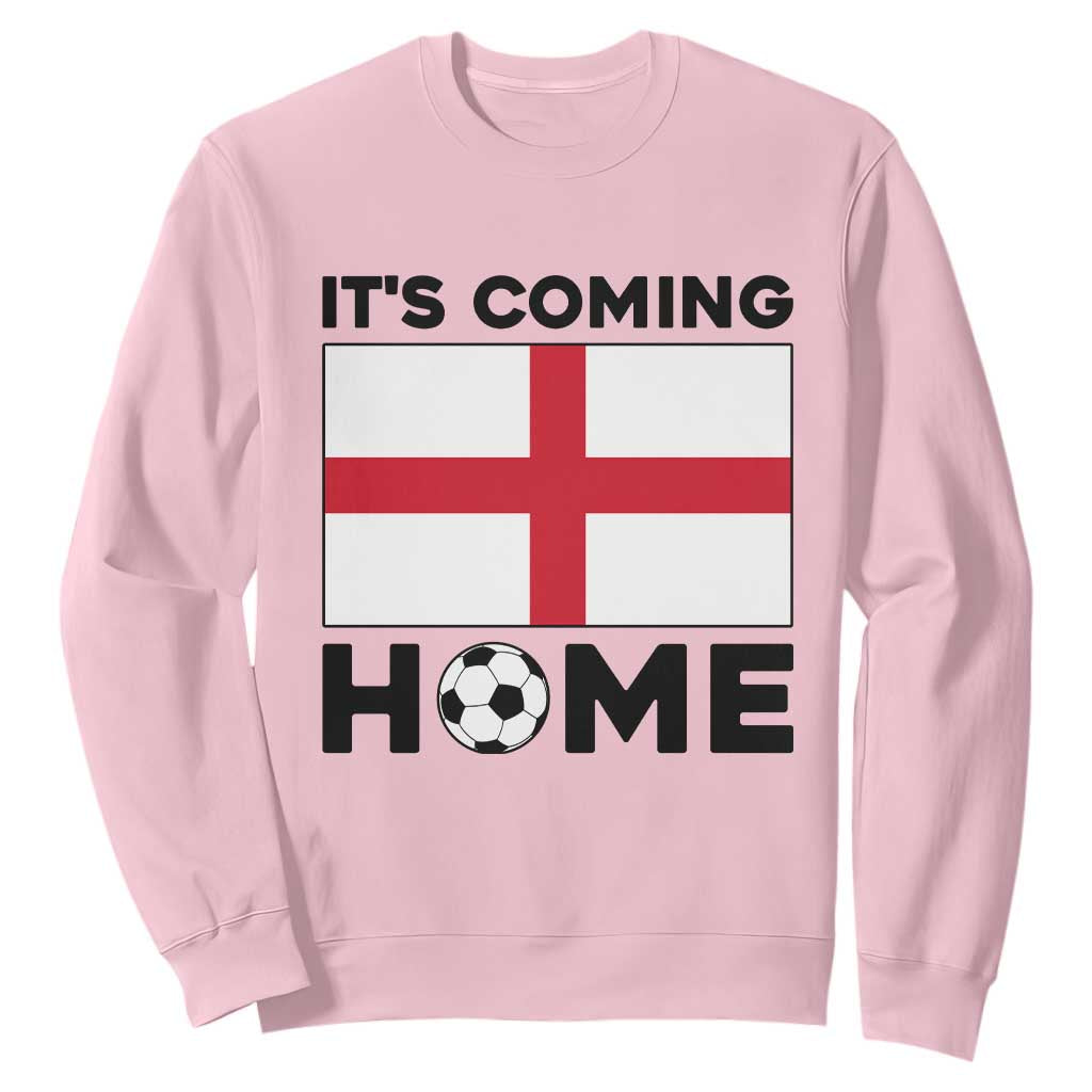 It is Coming Home England Football Flag Sweatshirt Patriotic Soccer Fans St Georges Cross Heritage Pride