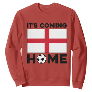 It is Coming Home England Football Flag Sweatshirt Patriotic Soccer Fans St Georges Cross Heritage Pride