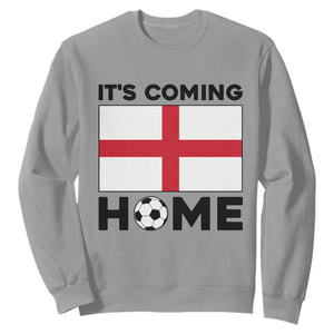 It is Coming Home England Football Flag Sweatshirt Patriotic Soccer Fans St Georges Cross Heritage Pride