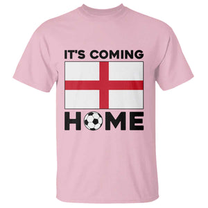 It is Coming Home England Football Flag T Shirt Patriotic Soccer Fans St Georges Cross Heritage Pride