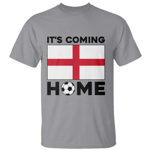 It is Coming Home England Football Flag T Shirt Patriotic Soccer Fans St Georges Cross Heritage Pride