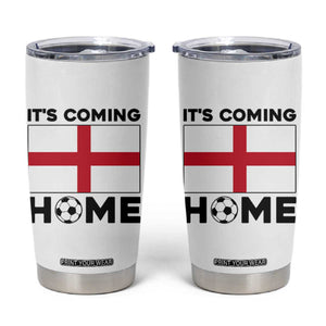 It is Coming Home England Football Flag Tumbler Cup Patriotic Soccer Fans St Georges Cross Heritage Pride