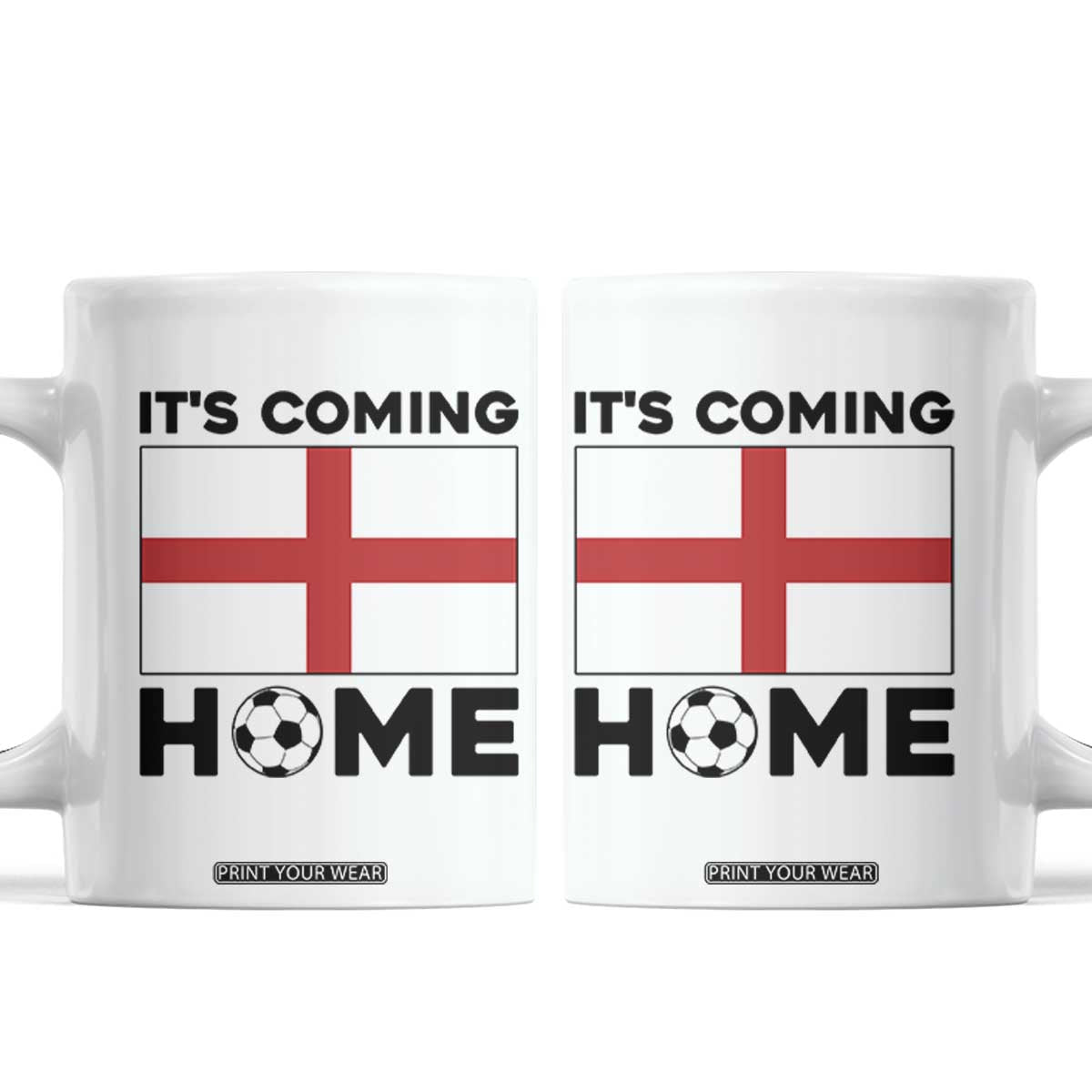 It is Coming Home England Football Flag Coffee Mug Patriotic Soccer Fans St Georges Cross Heritage Pride