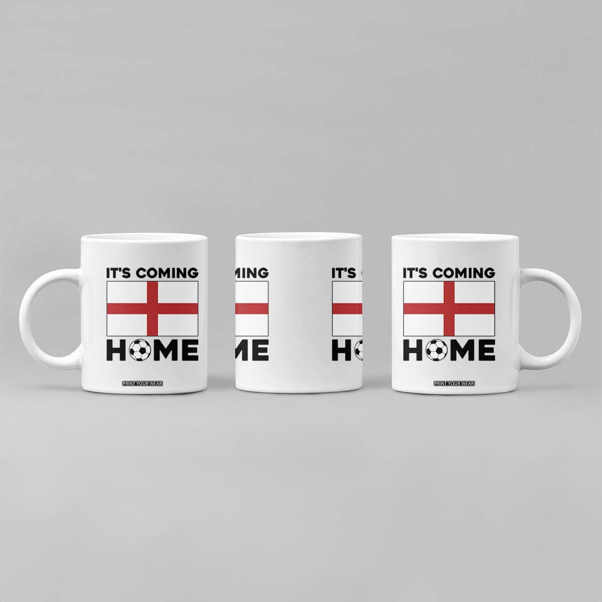 It is Coming Home England Football Flag Coffee Mug Patriotic Soccer Fans St Georges Cross Heritage Pride