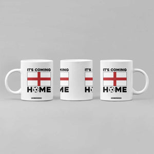 It is Coming Home England Football Flag Coffee Mug Patriotic Soccer Fans St Georges Cross Heritage Pride