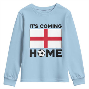 It is Coming Home England Football Flag Youth Sweatshirt Patriotic Soccer Fans St Georges Cross Heritage Pride