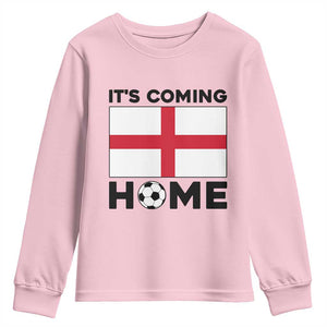 It is Coming Home England Football Flag Youth Sweatshirt Patriotic Soccer Fans St Georges Cross Heritage Pride