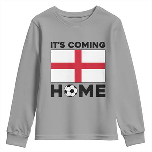 It is Coming Home England Football Flag Youth Sweatshirt Patriotic Soccer Fans St Georges Cross Heritage Pride