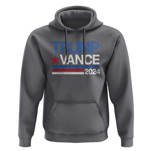Trump Vance 2024 Hoodie 2024 President 45 47 Supporter Retro Stripe TS02 Charcoal Print Your Wear