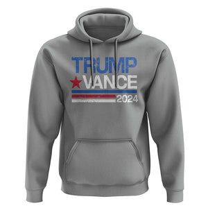 Trump Vance 2024 Hoodie 2024 President 45 47 Supporter Retro Stripe TS02 Sport Gray Print Your Wear