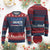 Trump Vance 2024 Ugly Christmas Sweater 2024 President 45 47 Supporter Retro Stripe TS02 Burgundy Print Your Wear