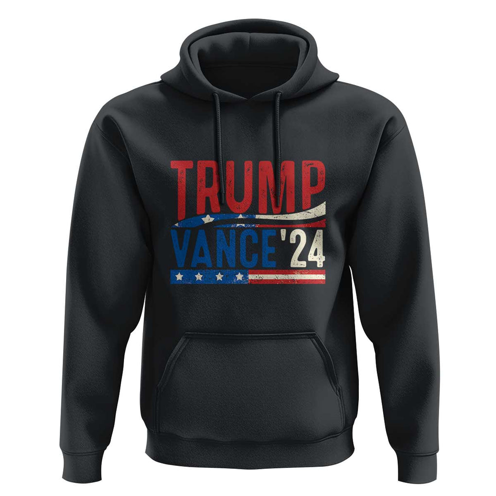 Trump Vance 2024 Hoodie 2024 President 45 47 Supporter Retro Vintage TS02 Black Print Your Wear