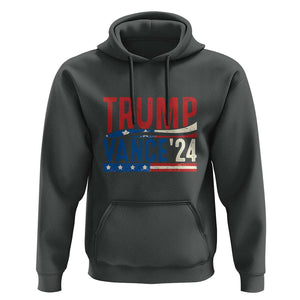 Trump Vance 2024 Hoodie 2024 President 45 47 Supporter Retro Vintage TS02 Dark Heather Print Your Wear