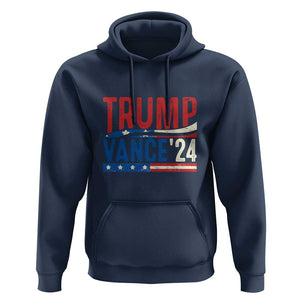 Trump Vance 2024 Hoodie 2024 President 45 47 Supporter Retro Vintage TS02 Navy Print Your Wear