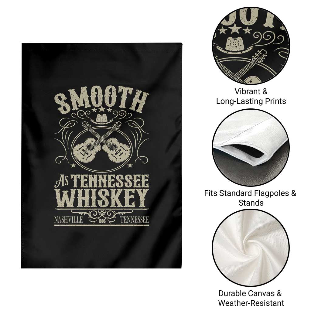 Smooth As Tennessee Whiskey Garden Flag Country Music Guitar Drinking Addict TS02 Print Your Wear