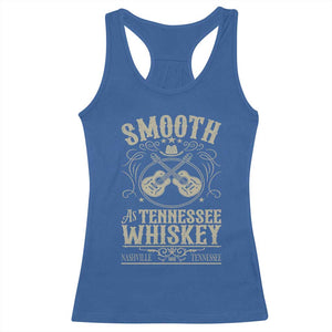 Smooth As Tennessee Whiskey Racerback Tank Top Country Music Guitar Drinking Addict TS02 Royal Blue Print Your Wear