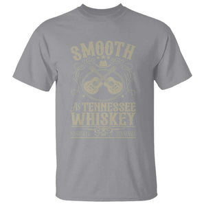 Smooth As Tennessee Whiskey T Shirt Country Music Guitar Drinking Addict TS02 Sport Gray Print Your Wear