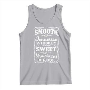 Smooth As Tennessee Whiskey Tank Top Sweet As Strawberry Wine Country Love TS02 Athletic Heather Print Your Wear