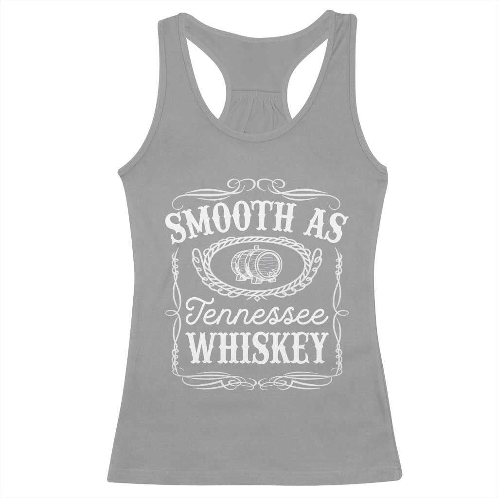 Smooth As Tennessee Whiskey Distillery Barrel Vintage Racerback Tank Top TS02 Sport Gray Print Your Wear