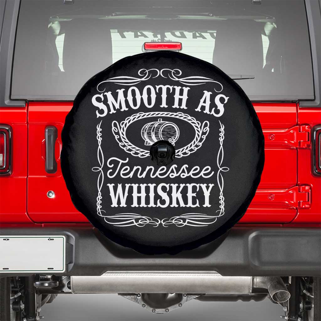 Smooth As Tennessee Whiskey Distillery Barrel Vintage Spare Tire Cover TS02 Black Print Your Wear