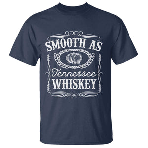 Smooth As Tennessee Whiskey Distillery Barrel Vintage T Shirt TS02 Navy Print Your Wear