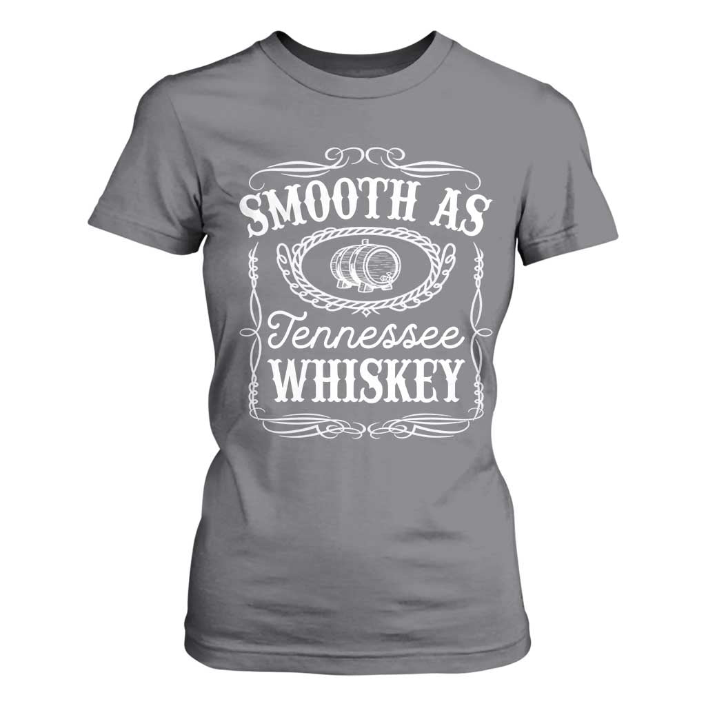 Smooth As Tennessee Whiskey Distillery Barrel Vintage T Shirt For Women TS02 Charcoal Print Your Wear