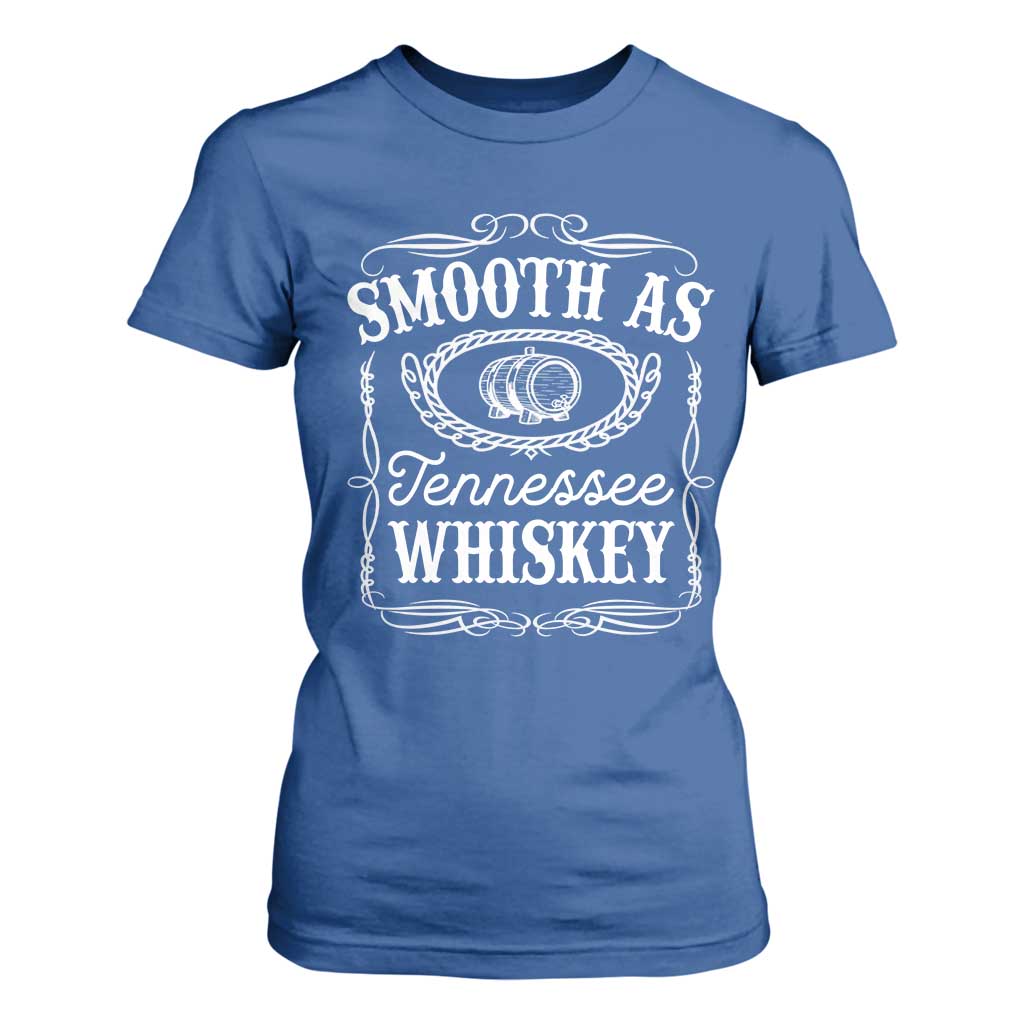 Smooth As Tennessee Whiskey Distillery Barrel Vintage T Shirt For Women TS02 Royal Blue Print Your Wear