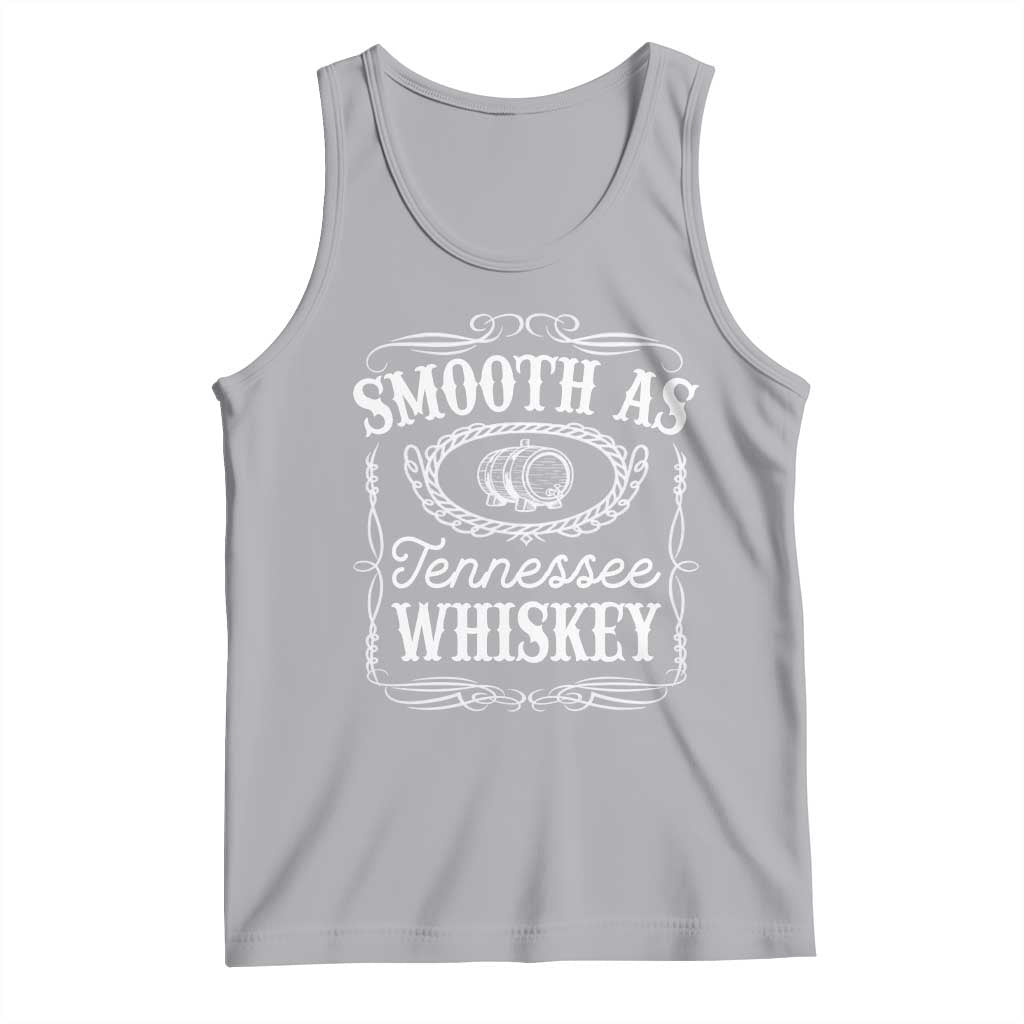 Smooth As Tennessee Whiskey Distillery Barrel Vintage Tank Top TS02 Athletic Heather Print Your Wear