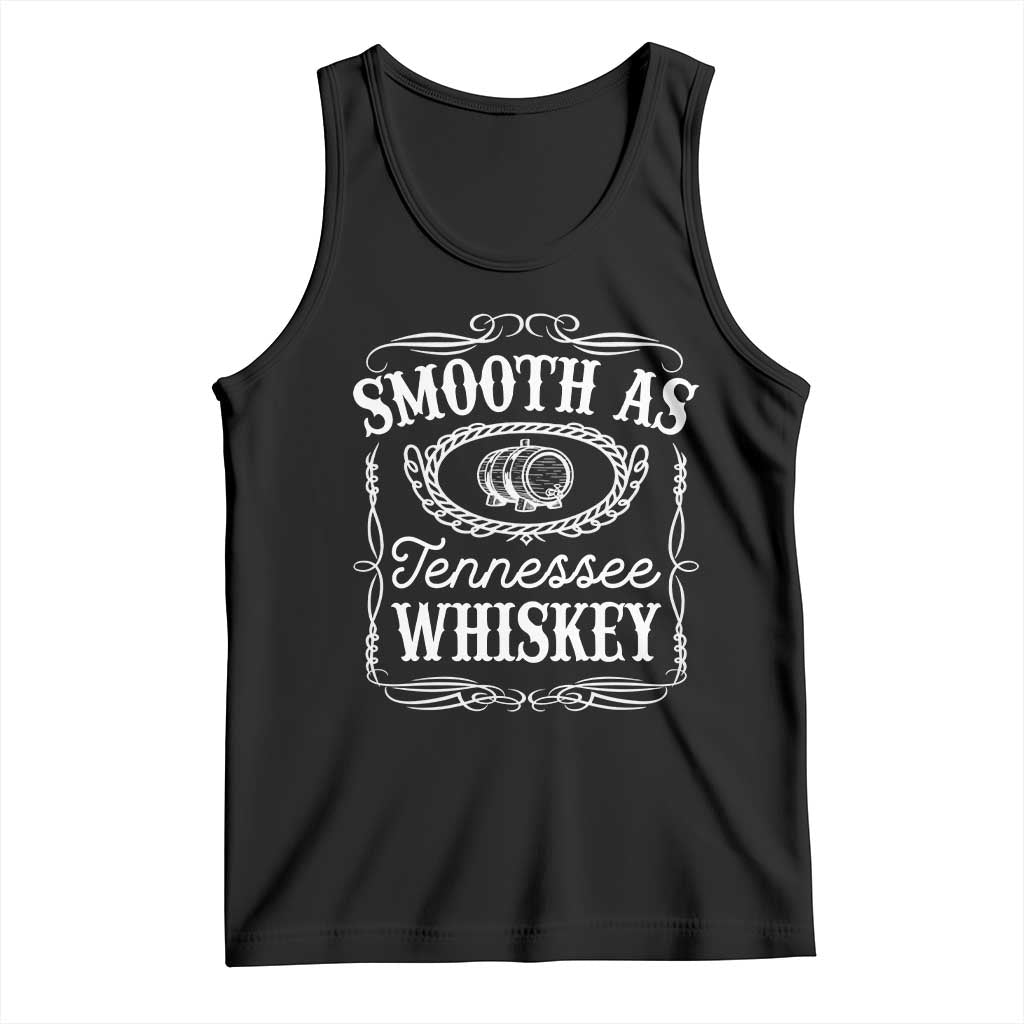 Smooth As Tennessee Whiskey Distillery Barrel Vintage Tank Top TS02 Black Print Your Wear