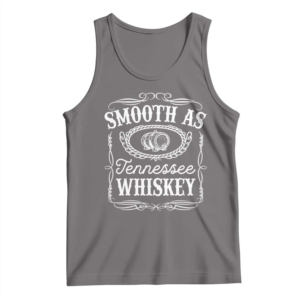 Smooth As Tennessee Whiskey Distillery Barrel Vintage Tank Top TS02 Deep Heather Print Your Wear