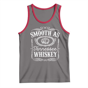 Smooth As Tennessee Whiskey Distillery Barrel Vintage Tank Top TS02 Deep Heather Red Print Your Wear