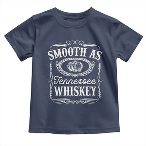 Smooth As Tennessee Whiskey Distillery Barrel Vintage Toddler T Shirt TS02 Navy Print Your Wear