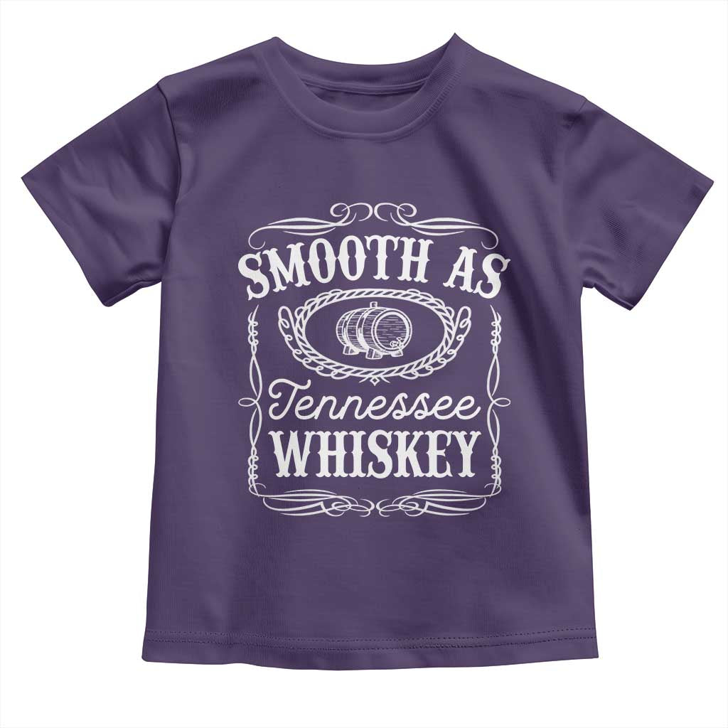 Smooth As Tennessee Whiskey Distillery Barrel Vintage Toddler T Shirt TS02 Purple Print Your Wear