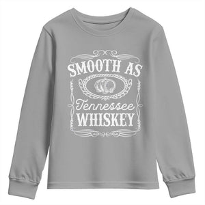 Smooth As Tennessee Whiskey Distillery Barrel Vintage Youth Sweatshirt TS02 Sport Gray Print Your Wear