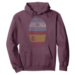 Argentina Spain Flag Fingerprint Graphic Hoodie Dual Heritage Spanish Argetine Pride Match Day
