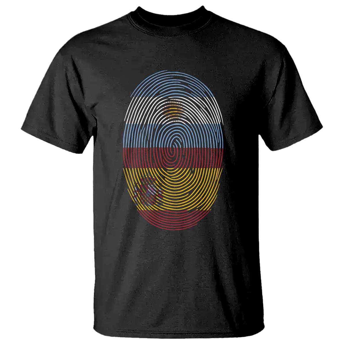 Argentina Spain Flag Fingerprint Graphic T Shirt Dual Heritage Spanish Argetine Pride Match Day