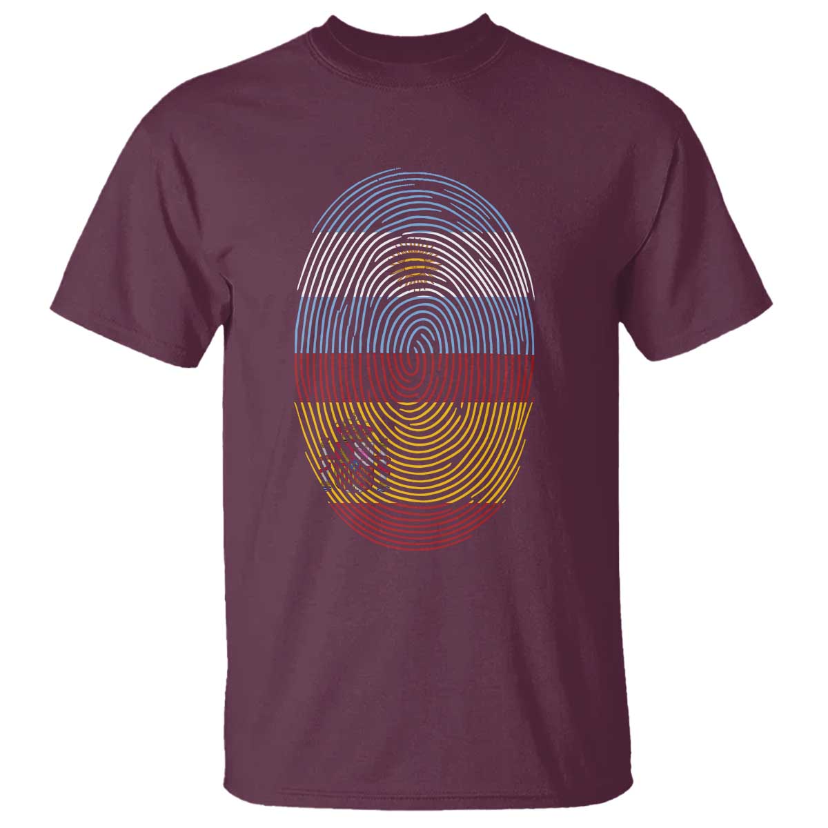 Argentina Spain Flag Fingerprint Graphic T Shirt Dual Heritage Spanish Argetine Pride Match Day