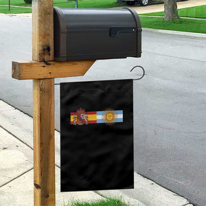 Spain Argentina Dual Flag Graphic Garden Flag Mixed Roots Spanish Argentine Heritage Pride Match Day
