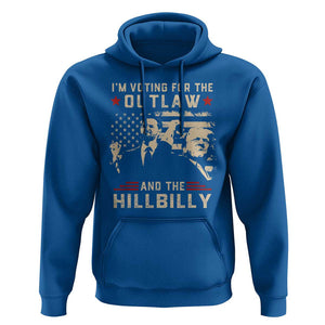 Trump Vance 2024 Hoodie I'm Voting For The Outlaw And The Hillbilly TS02 Royal Blue Print Your Wear